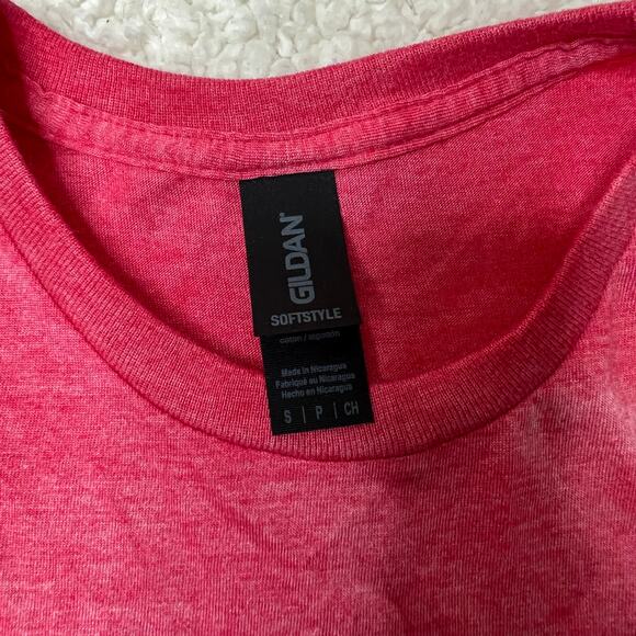 Americana Red Bleached Wine Tee Small - Picture 3 of 7